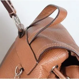 Coach turnlock heritage backpack rucksack brown leather silver hardware Coach | Bags | Coach Turnlock Heritage Backpack Rucksack  main image 3